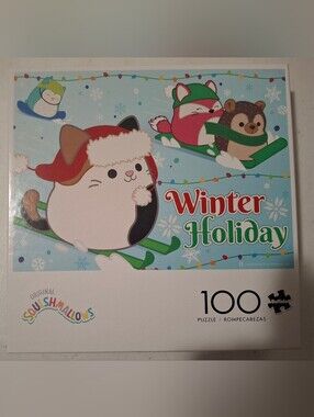 NWOT Winter Holiday 100-Piece Puzzle - Squishmallows